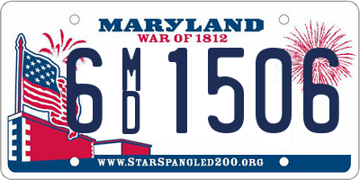 MD license plate 6MD1506