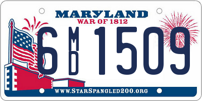 MD license plate 6MD1509