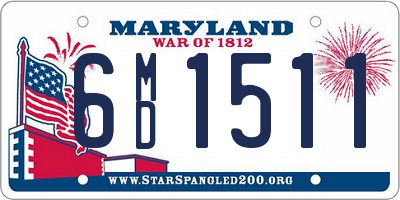 MD license plate 6MD1511