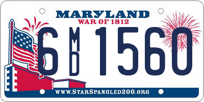 MD license plate 6MD1560