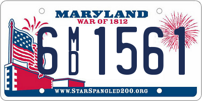 MD license plate 6MD1561