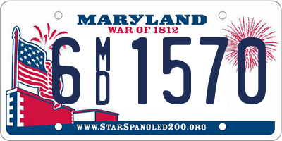 MD license plate 6MD1570