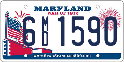 MD license plate 6MD1590