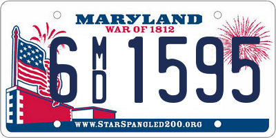 MD license plate 6MD1595