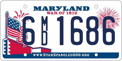 MD license plate 6MD1686