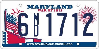 MD license plate 6MD1712