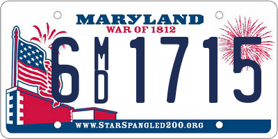 MD license plate 6MD1715