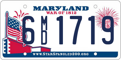 MD license plate 6MD1719