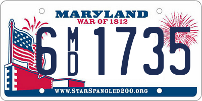 MD license plate 6MD1735