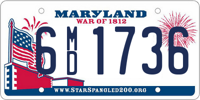 MD license plate 6MD1736