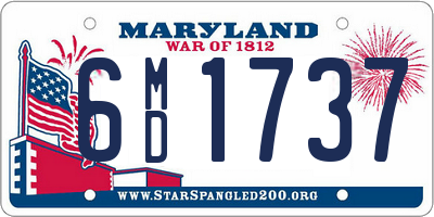 MD license plate 6MD1737