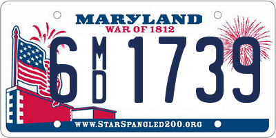 MD license plate 6MD1739