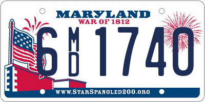 MD license plate 6MD1740