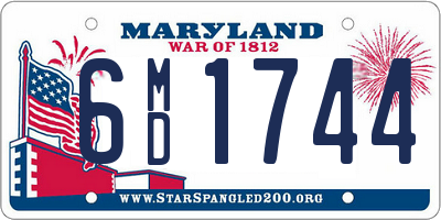 MD license plate 6MD1744
