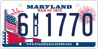 MD license plate 6MD1770