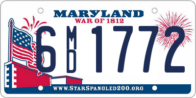 MD license plate 6MD1772