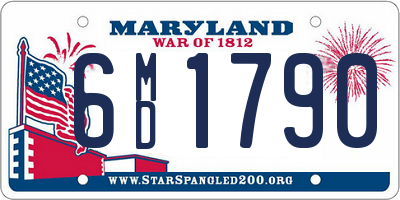 MD license plate 6MD1790