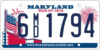 MD license plate 6MD1794