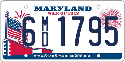 MD license plate 6MD1795