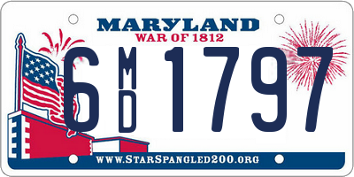 MD license plate 6MD1797