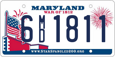 MD license plate 6MD1811