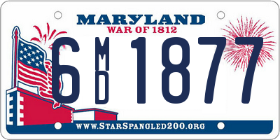 MD license plate 6MD1877