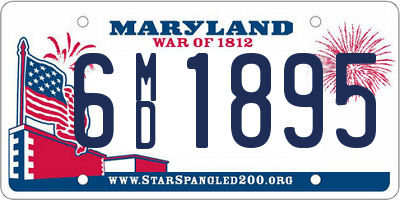 MD license plate 6MD1895