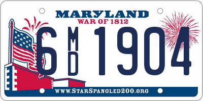 MD license plate 6MD1904