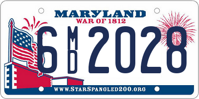 MD license plate 6MD2028