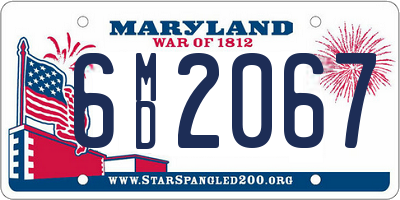 MD license plate 6MD2067