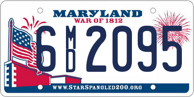 MD license plate 6MD2095