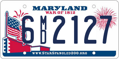 MD license plate 6MD2127