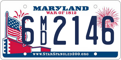 MD license plate 6MD2146