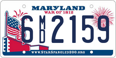 MD license plate 6MD2159