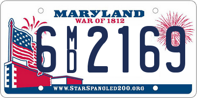 MD license plate 6MD2169