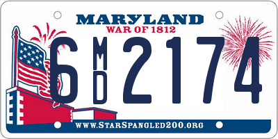 MD license plate 6MD2174