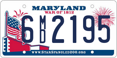 MD license plate 6MD2195