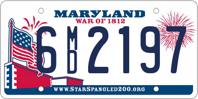 MD license plate 6MD2197