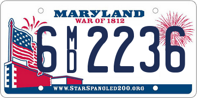 MD license plate 6MD2236