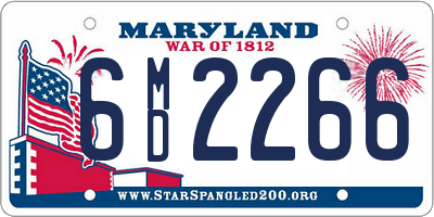 MD license plate 6MD2266