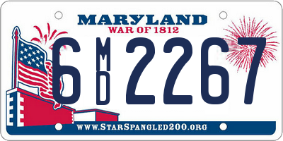 MD license plate 6MD2267