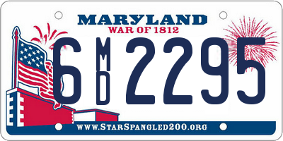 MD license plate 6MD2295