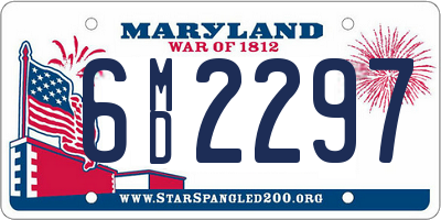 MD license plate 6MD2297