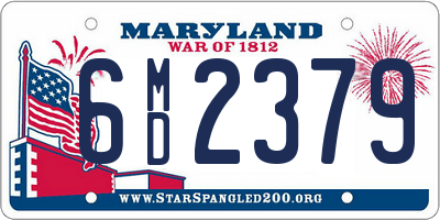 MD license plate 6MD2379