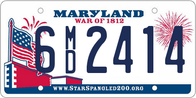 MD license plate 6MD2414