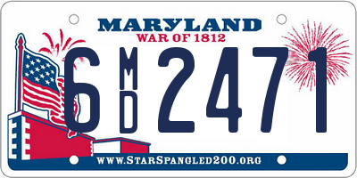 MD license plate 6MD2471