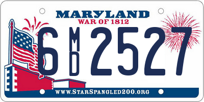 MD license plate 6MD2527