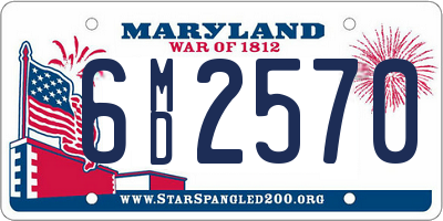 MD license plate 6MD2570