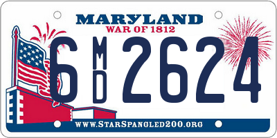 MD license plate 6MD2624