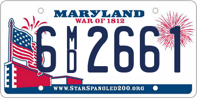 MD license plate 6MD2661